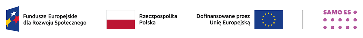 Banner informacyjny logotyp FERS,,RP, UE, logo projektu SAMOES