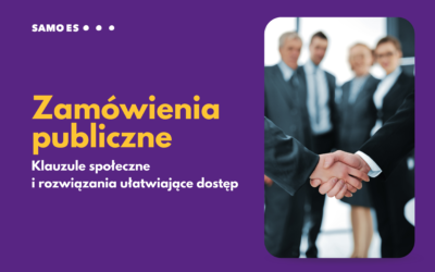 Rozwiązania ułatwiające PES dostęp do zamówień publicznych